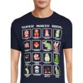thumbnail image 4 of Nintendo Super Mario Men's Super Mario Character Boxed H Graphic Tee, Sizes S-3XL, 4 of 5