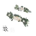 thumbnail image 2 of Botín de flores BLESIY Guirnalda de rosas rústicas hechas a mano con Arco falsas para decoración de champán, 2 of 5