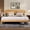 Natural, variant on Novilla Bed Frame - Queen Size Solid Wood Platform Bed with 3-Level Adjustable Headboard, Solid Wood Slat Support, No Box Spring Needed, Nature