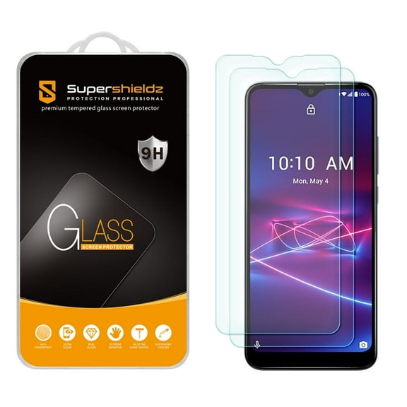 [2-Pack] Supershieldz for CoolPad Legacy Brisa Tempered Glass Screen Protector, Anti-Scratch, Anti-Fingerprint, Bubble Free