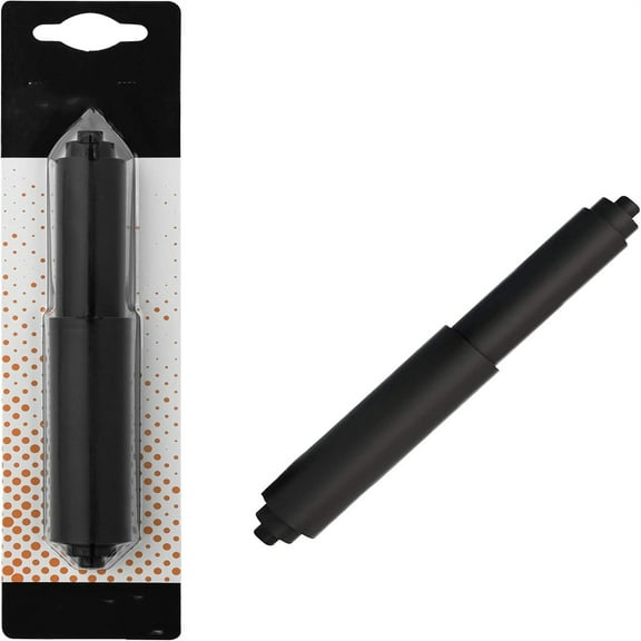 Black Toilet Paper Holder Spring Rod | Toilet Paper Roller Replacement | 6 Inch Toilet Paper Holder Replacement Rod | Durable Plastic Spindle – Fits All Standard Tissue Rolls