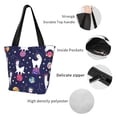thumbnail image 6 of Fotbe Lama in Space Pattern Beach Tote,Shoulder Handbag,Spacious Tote Bag,Lightweight Travel Bag,Versatile Shopping Bag, 6 of 9
