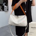 thumbnail image 4 of Bolso de moda para mujer, bolso grande para mujer, bolsos de mano, bolso de mano de PU, bolso de hombro (blanco), 4 of 7