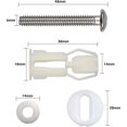 thumbnail image 3 of Hongchun 2pcs Couvercle de Toilette Expansion Vis de Fixation Siège de Toilette Vis de Fixation Pièces de Rechange, 3 of 5