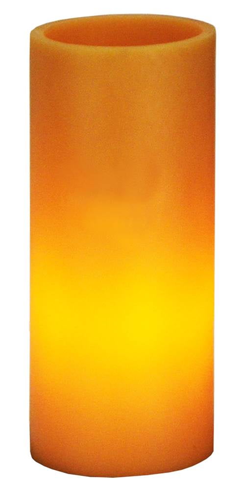 3"W Cylindre Amber Poly Resin Shade