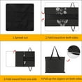 thumbnail image 3 of Black And White Ink Flower Picnic Blanket Waterproof Outdoor Beach Blanket Hand-held Pad Suitable for Travel, Camping, Beach, Family Gatherings, 3 of 7