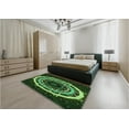 thumbnail image 5 of Ahgly Company Machine Washable Indoor Rectangle Transitional Dark Forest Green Area Rugs, 7' x 9', 5 of 7