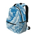 thumbnail image 3 of Backpack 16x11.4x6.9 Inches Fashion Backpack Shopping Travel Outing Backpack Blue Sky and White Clouds, 3 of 9