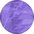 thumbnail image 1 of Ahgly Company Machine Washable Indoor Round Transitional Purple Mimosa Purple Area Rugs, 7' Round, 1 of 7