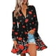 thumbnail image 1 of Moda Mujer Camiseta de manga larga Otoño Frente abierto Prendas de abrigo sueltas Impresión Blusa Abrigo Tops Fridja  czfsfas2320, 1 of 6