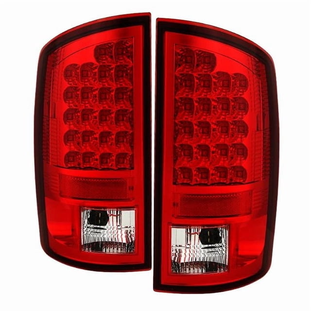 Spyder Automotive Tail Light Assembly - LED 5002570 Tail Light Assembly- LED; Red/Clear Lens; Chrome Plated Housing; LED Bulb/Uses OE Reverse Bulb