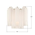 thumbnail image 6 of ADD-303-AG-WH Crystorama Lighting Addis - 2 Light Wall Sconce-14.5 Inch Tall and 14.5 Inch Wide-Aged Brass Finish-White Glass Color, 6 of 7