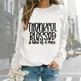thumbnail image 2 of Women Oversize Sweatshirt Long Sleeve Crewneck Letter Printed Lightweight Loose Blouse Top Casual Comfortable Streetwear Fashion, 2 of 2