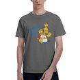 thumbnail image 1 of Happy Father's Day Men's Basic Short Sleeve T-Shirt Deep Heather XX-Large, 1 of 5