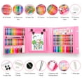 thumbnail image 4 of UUSUOO 208 PCS Art Set for Kids,Drawing Kits for Kids Age 8-12 with Double-Sided Drawing Board,Crayons, Paints, Colored Pencils, Arts and Crafts Christmas Birthday Gifts for Kids 3 4 5 +, 4 of 8