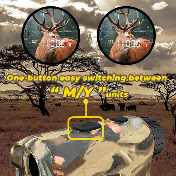 BOAYAL Hunting Range Finder with Slope 1300 Yards Golf Laser Rangefinder 6X Magnification for Golfing Hunting Men Women