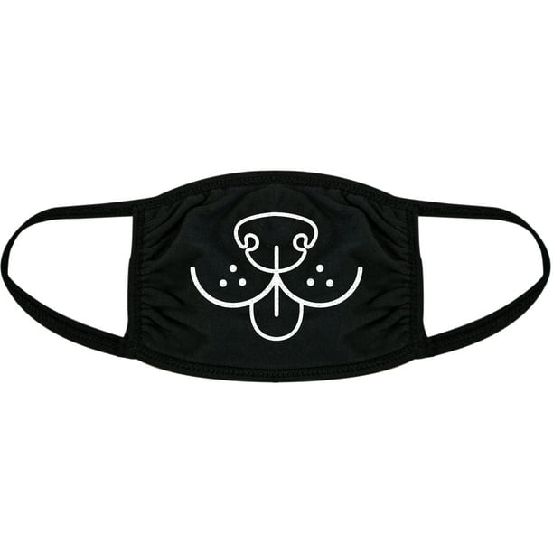 Dog Face Face Mask Funny Pet Puppy Animal Lover Doggy Nose Novelty Nose And Mouth Covering Black 2 Pack Walmart Com