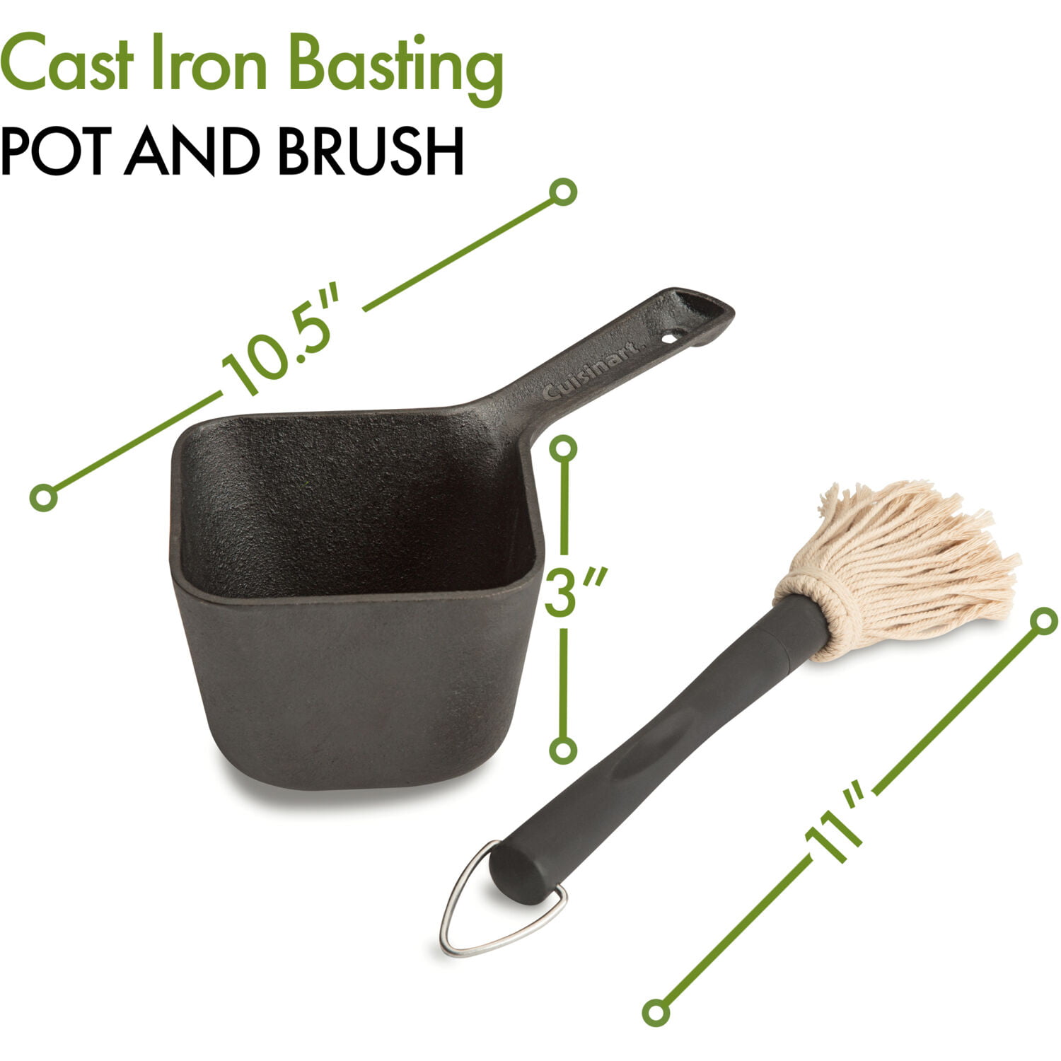 Grilling Basting Pot and Brush Set