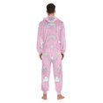 thumbnail image 4 of FORMRS Onesies Pajama for Adults Unisex Hoodie Winter Jumpsuit One Piece Sleepwear, Sizes S-2XL, Ice Cream Rainbow Pattern, 4 of 7