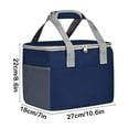thumbnail image 5 of Bxaolu Lunch Bag Women Men, Reusable Insulated Thermal&nbsp;Lunch Box Adult Water Resistant Lunch Tote Bag For Work, Picnic, Beach, Travel&nbsp;(Navy), 5 of 6