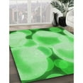 thumbnail image 3 of Ahgly Company Machine Washable Indoor Rectangle Transitional Green Area Rugs, 4' x 6', 3 of 7