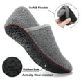 thumbnail image 3 of Barerun Slippers for Men and Women Indoor House Shoes Warm Sherpa Dark Grey, 3 of 9