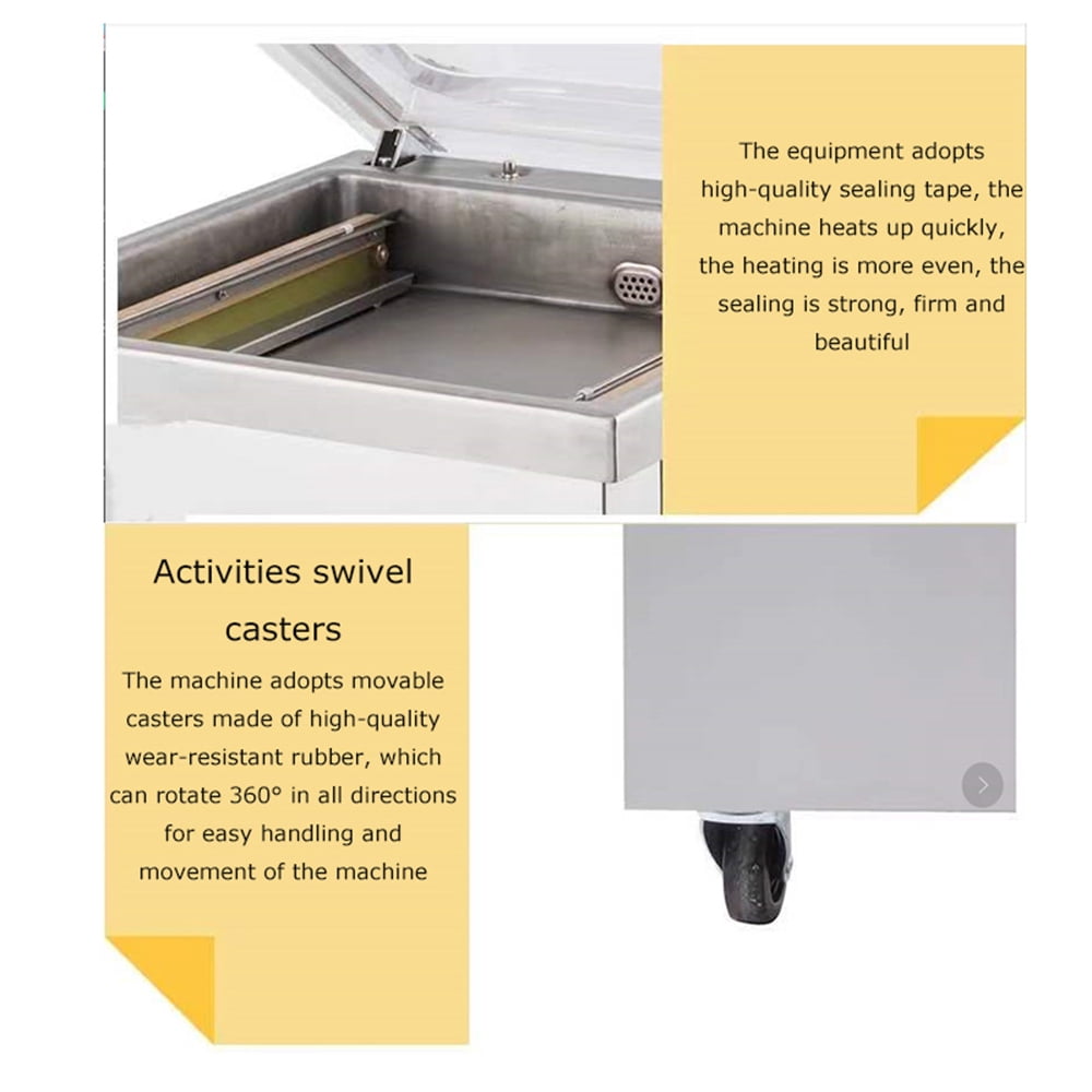 TECHTONGDA Single Chamber Vacuum Packaging Machine Stainless Steel Food Sealing Machine DZ400