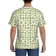 thumbnail image 3 of Bixox Men's Daisies Flowers Printed Short Sleeve Skinny Athletic T-Shirt, 3 of 6