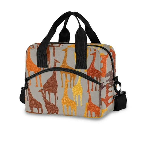 10L Tote Insulated Reusable Lunch Bag With Adjustable Strap Giraffe