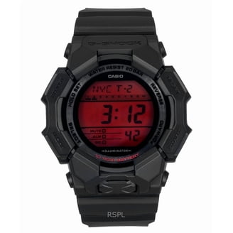 Casio Men's Solar Atomic Digital Black and Blue G-Shock Watch