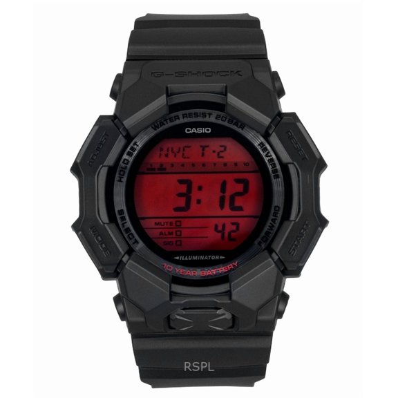 Casio G-Shock Digital Resin Strap Quartz GD-010BBR-1 200M Men's Watch