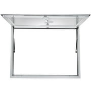 SKYSHALO Concession Stand Window 36 x 36 Inch with Awning Door Up to 85 Degrees Concession Stand Service Window Door with Dual Point Prong Lock Food Truck Concession Stand Awning Door