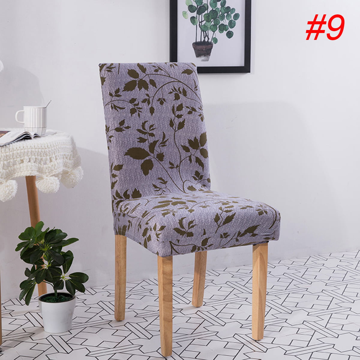 Home Removable Floral Dining Room Chair Covers Wedding Stretch Seat Cover New 