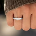 thumbnail image 2 of Cross Ring for Women Non Tarnish, Cubic Zirconia Purity Ring for Christian, Engrave Let Go & Let God Dainty Trendy Religious Pray Ring, 2 of 6