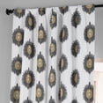 thumbnail image 4 of Mayan Teal Printed Cotton Hotel Blackout Curtain (1 Panel), Mayan Teal, 50W X 120L, 4 of 6