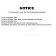 thumbnail image 2 of Transit Auto Front Rear Semi-Metallic Disc Brake Pads and Parking Shoes Kit for Car BMW 320i xDrive 328i 328d KNN-101027, 2 of 11