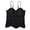 c01Black, variant on Women's Sequin Bustier Crop Top Mesh Corset Top Push up Lace Camisole Bra Club Party Vest Detachable Straps Red 34B/75