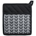 thumbnail image 4 of Design Imports CAMZ38561 Herringbone Kitchen Set - Black & White, 4 of 11