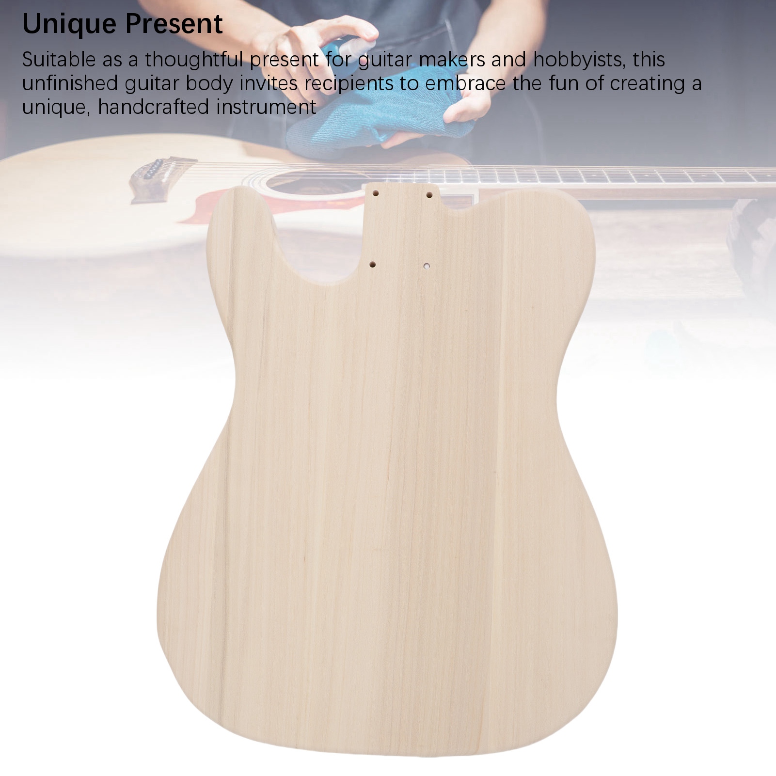 Guitar Electric Guitar Body Replacement For TL Style Poplar Wood Unfinished Stringed Instrument Body