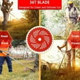 thumbnail image 4 of Lawn Mower Blade Alloy Brush Cutter Saw Blade 9 Inch 36 Teeth 230 Tungsten Steel Manganese Steel Garden Tools, 4 of 9