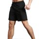 thumbnail image 1 of Mens Elastic Waist Running Shorts Quick Dry For Sports Activities Size M Black 1Set, 1 of 1