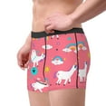 thumbnail image 2 of Sikiie Yoga Unicorn Print Men's Boxer Briefs, Elastic Waistband Boxer Briefs Leggings-X-Large, 2 of 5