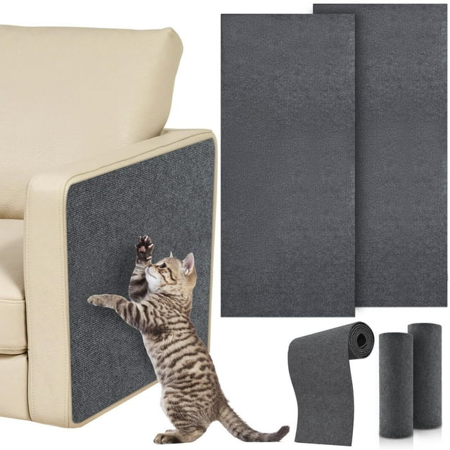 Alfombrilla autoadhesiva para rascar Gatos, 200 x 40 cm, para Gatos, para Gatos, para Muebles, sofá, Puerta, protección
