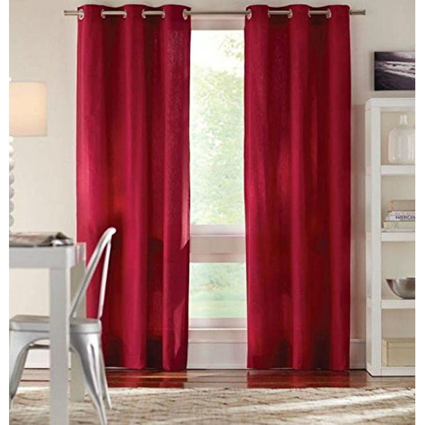 Home Decorators Collection 84 In L Red Cotton Grommet Curtain Com - Home Decorators Collection Curtain Rod Assembly