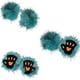 thumbnail image 4 of Guantes de disfraces de Halloween | Accesorios de cosplay de pelo largo con forma de garra y medio dedo | Poliéster suave y transpirable | Ajuste elástico | Cielo Negro Azul Café Gris Verde, 4 of 6