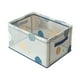thumbnail image 2 of Cesta de almacenamiento con estructura de acero • Organizador plegable de 40x30x20cm • Caja de libros y aperitivos de sobremesa • Almacenamiento de cocina en casa de malla transparente de PVC, 2 of 6