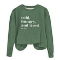 thumbnail image 4 of piuwrlz Sweaters for Girls Printed Hoodie Long Sleeves Without a Hat Sweater Green Size 9-10 Years, 4 of 6