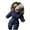 Navy, variant on Outerwear Romper Coat Warm Baby Jacket Snowsuit Girls Hooded Jumpsuit Girls Coat&jacket Bibs Women Girl Size 6 Pants