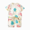 thumbnail image 4 of Gerichy 6-Pieces Toddler Baby Boy Summer Outfit Funny Letter T-Shirts Top Shorts Set 6 12 18 24 Months 2T 3T 4T Infant Boy Summer Clothes, 4 of 7