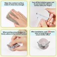 thumbnail image 2 of Self Adhesive Towel Hooks, 304 Stainless Steel Robe Hooks Bathroom Kitchen Towel Rack Robe Hooks With Double Hooks, 10kg (max), 2 of 3